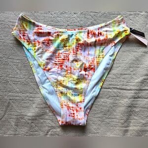 Victoria Secret Bikini Bottom High Waisted Abstract Colorful